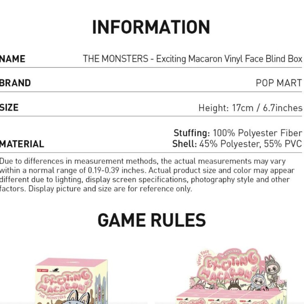 Labubu Exciting Macaron - Sealed Box, Confirmed Toffee - Picture 9 of 9